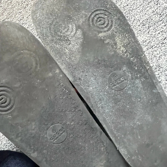 Gucci Red Green Stripe Slides, size 9 - Picture 11 of 16